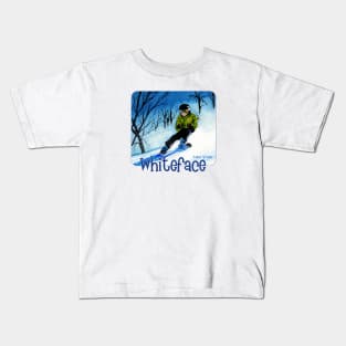 Downhill At Whiteface, New York Kids T-Shirt